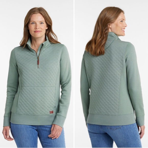L.L. Bean quilted quarter zip pullover - Picture 10 of 10